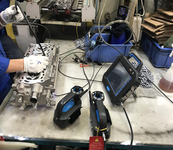 SIE百萬像素工業(yè)內(nèi)窺鏡鑄造分廠、鑄造廠、精加工廠演示現(xiàn)場