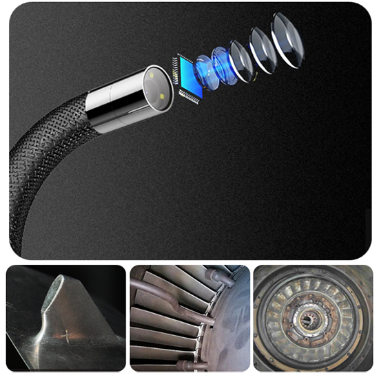 亞泰光電QIE系列高清內(nèi)窺鏡像素高達(dá)兩百萬(wàn)，內(nèi)窺鏡成像高清